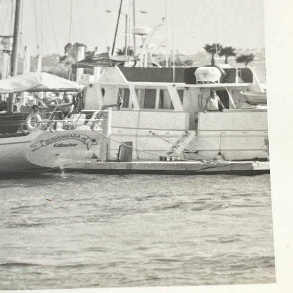 Vintage Found Photo Sailing on the Sayonara Gibraltar Boat Marina - Picture 8 of 11